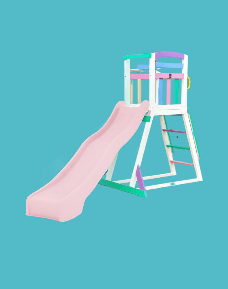 Pool Slide 2.2m with Wooden Frame - Choose your colour slide