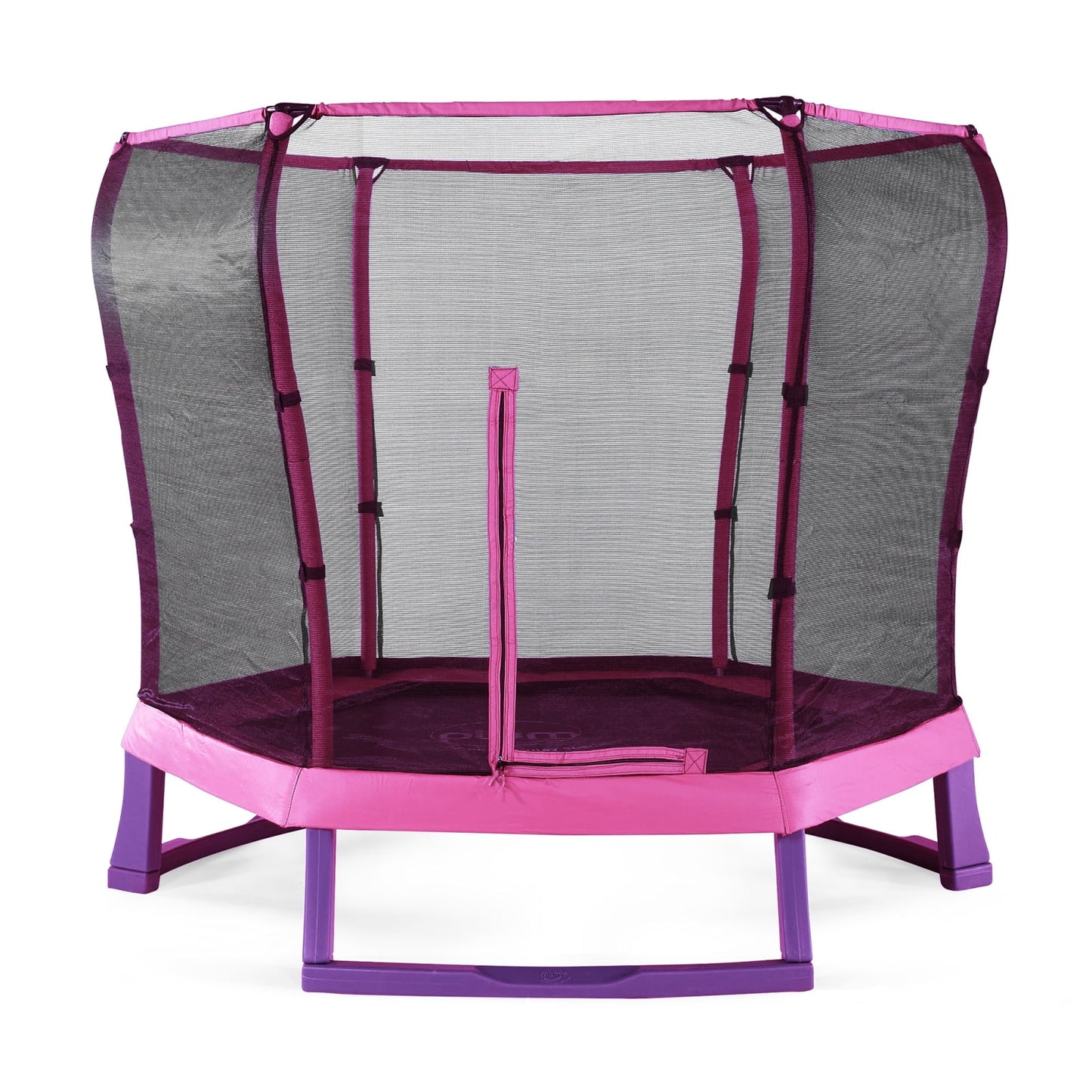 Plum 7ft Junior Jumper Trampoline with Springsafe® Enclosure – Pink – Ages 3–7