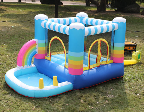 Rainbow Bouncy Castle Inflatable (62112)