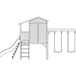 Sweet Shack Cubby House 2.2m Slide and Swing Set - PREORDER
