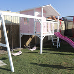 Sweet Shack with Swing Set