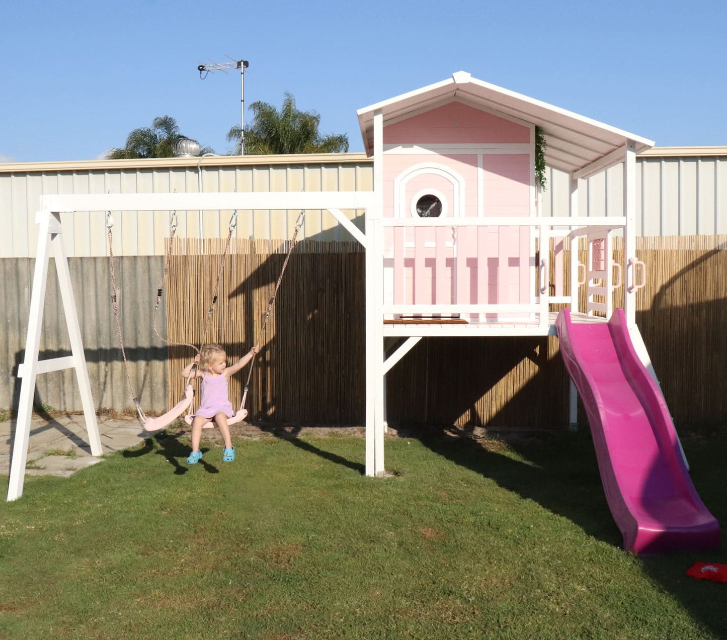 Sweet Shack with Swing Set