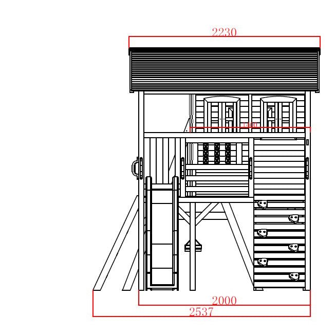 Sweet Shack with Swing Set