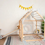 Scandinavian Wooden Climbing Playhouse