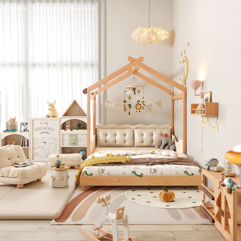 LAYBY - SLEEPY TIME KIDS Wooden Floor Bed Double Size ($1599)