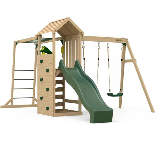 Plum® Lookout Tower Colour Pop Play Centre with Swings & Monkey Bars
