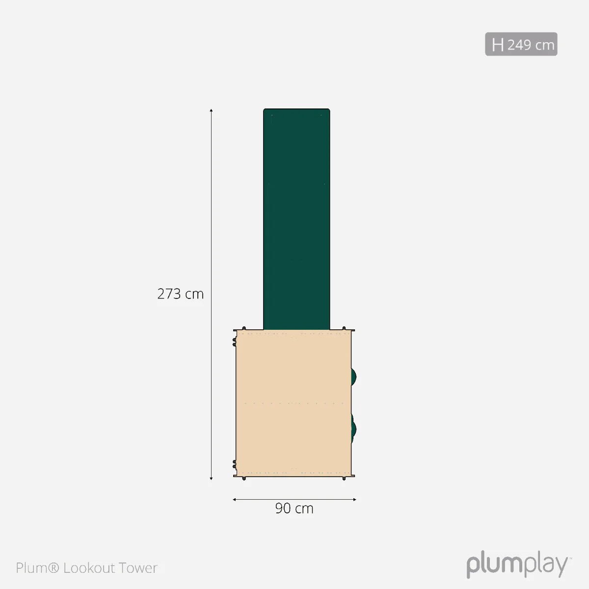 Plum® Lookout Tower Colour Pop Play Centre with Swings & Monkey Bars