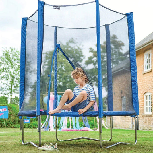Plum® 6ft Junior Trampoline and Enclosure - Blue