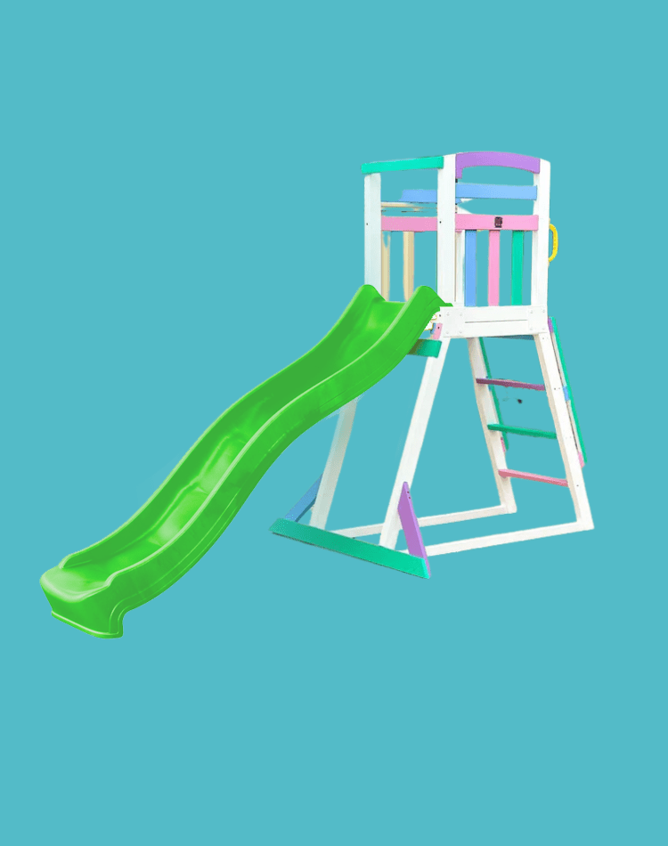 Pool Slide 2.2m with Wooden Frame - Choose your colour slide