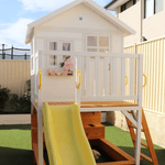 Inspiration Shack Cubby House with Mud Kitchen and Activity Zone - PREORDER