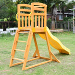 Pool Slide 2.2m with Wooden Frame