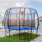 Kidzshack 12Ft Round Enclosed Trampoline - CLEARANCE SALE