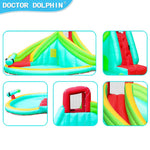 Green Dual Slide with Pool and Spray Gun (73032)