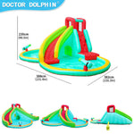 Green Dual Slide with Pool and Spray Gun (73032)