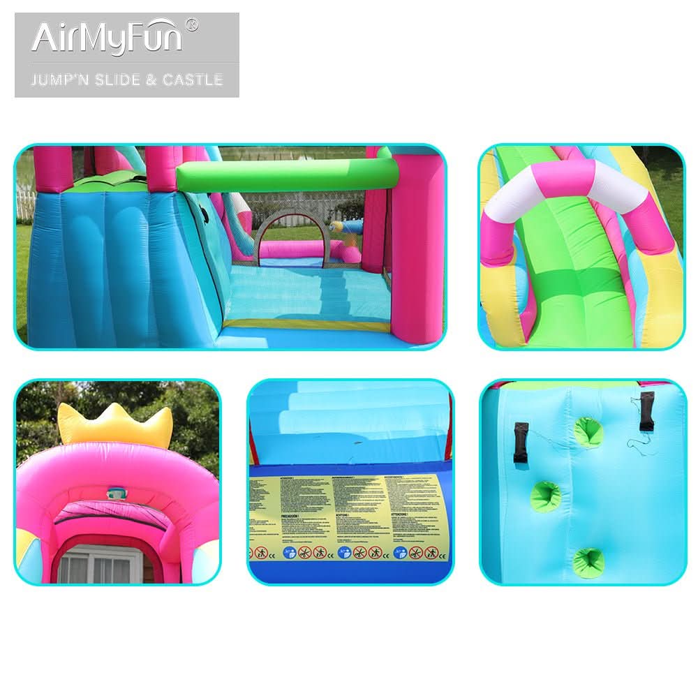 Princess Inflatable Bouncy Castle with Slide and Ball Pit (83002)