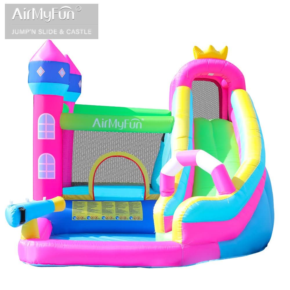 Princess Inflatable Bouncy Castle with Slide and Ball Pit (83002)