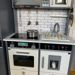 Indoor Grey & White Play Kitchen with Seperate Fridge - SOLD OUT