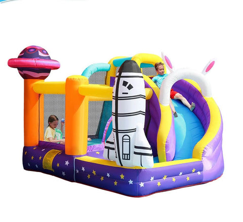 Space Inflatable Bouncy Castle with Slide and Pool / Ball Pit (72039)