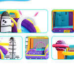 Space Inflatable Bouncy Castle with Slide and Pool / Ball Pit (72039)