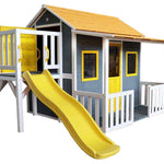The Club House Cubby With A Slide side angle