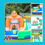 King Kong Fun Inflatable with Slide and Pool (73008)